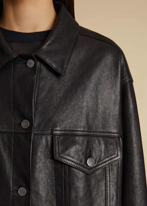 The Grizzo Jacket in Black Leather