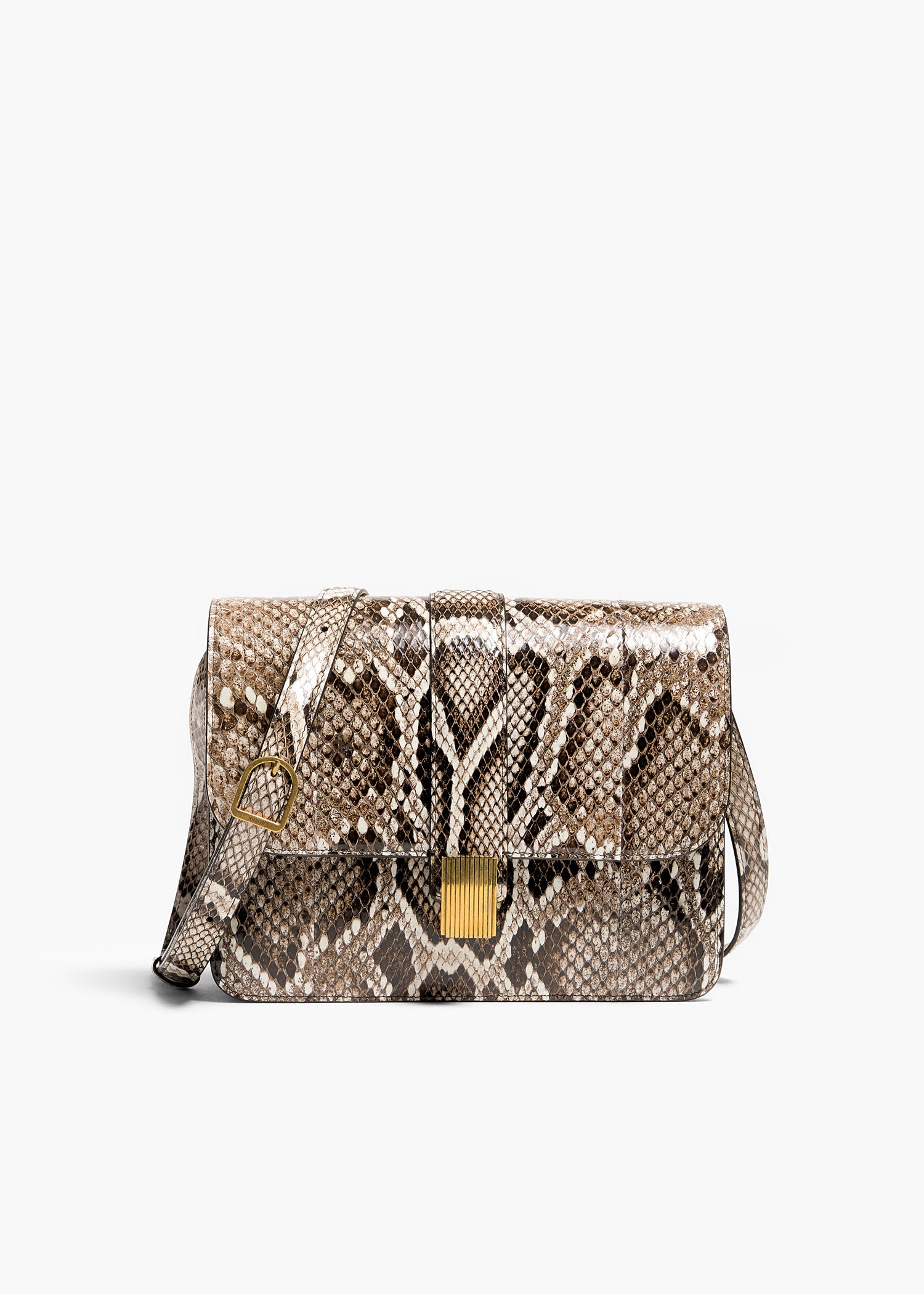 Blake Crossbody Bag in Natural Python