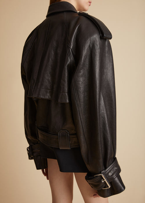 The Hammond Jacket in Black Leather