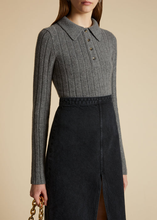 Ribbed Accent Sweater - Ready to Wear