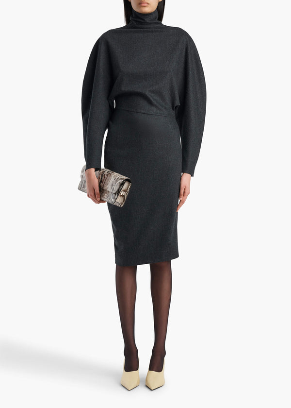 HARLIN DRESS CHARCOAL 5666604 205 A STYLED