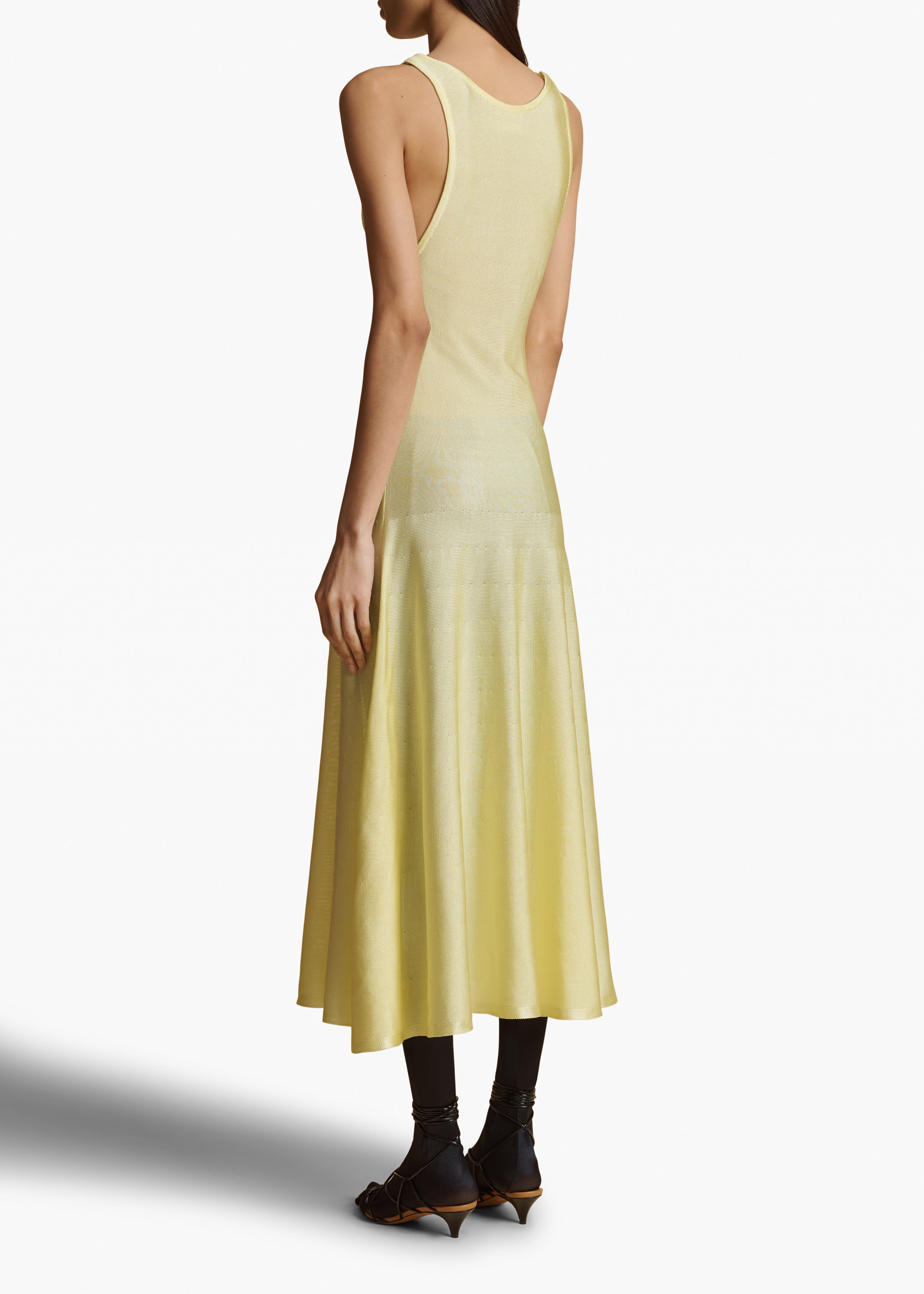 HENCIL DRESS IN YUZU BACK VIEW