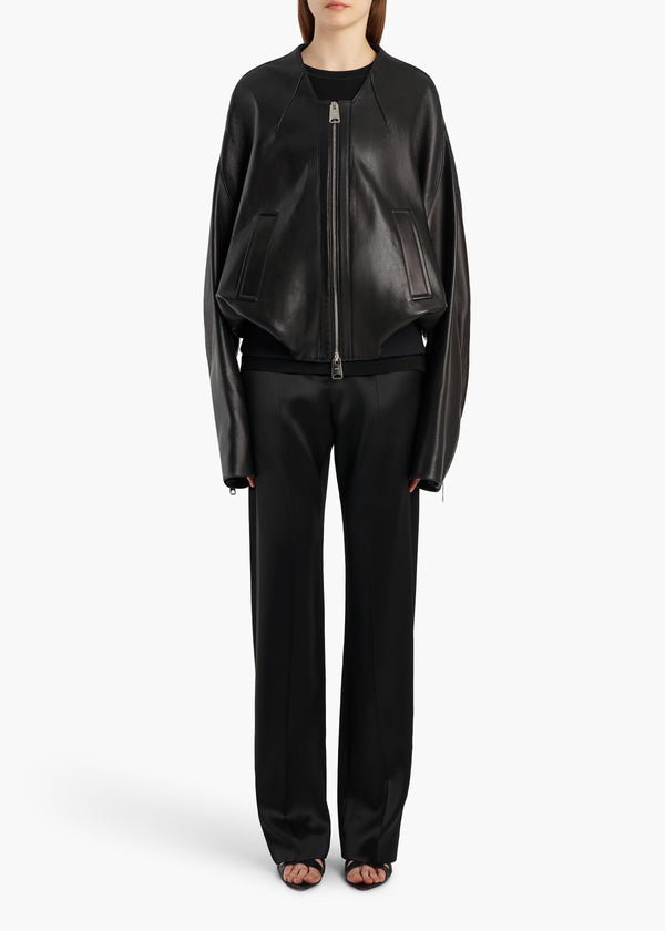 Hewit Jacket in Black Leather