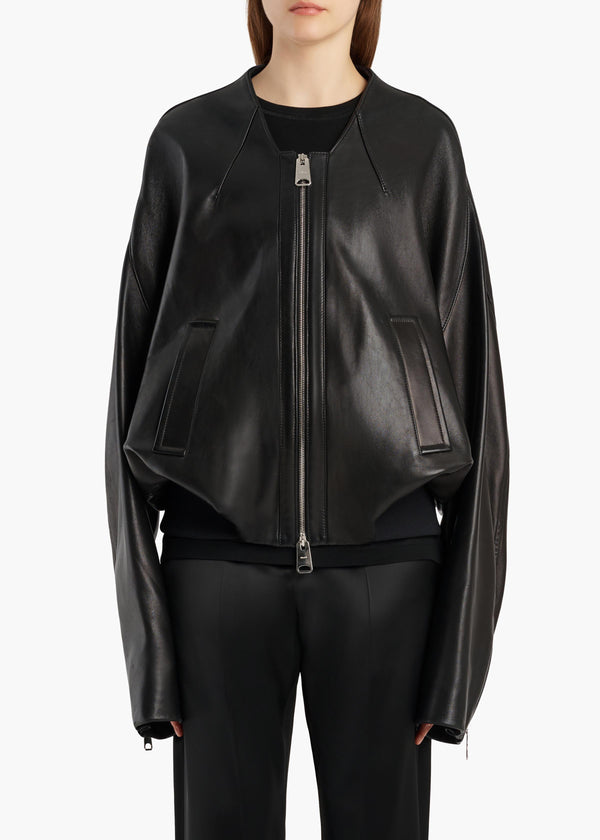Hewit Jacket in Black Leather