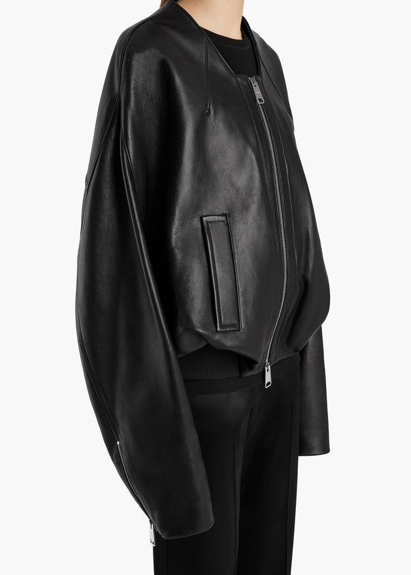 Hewit Jacket in Black Leather