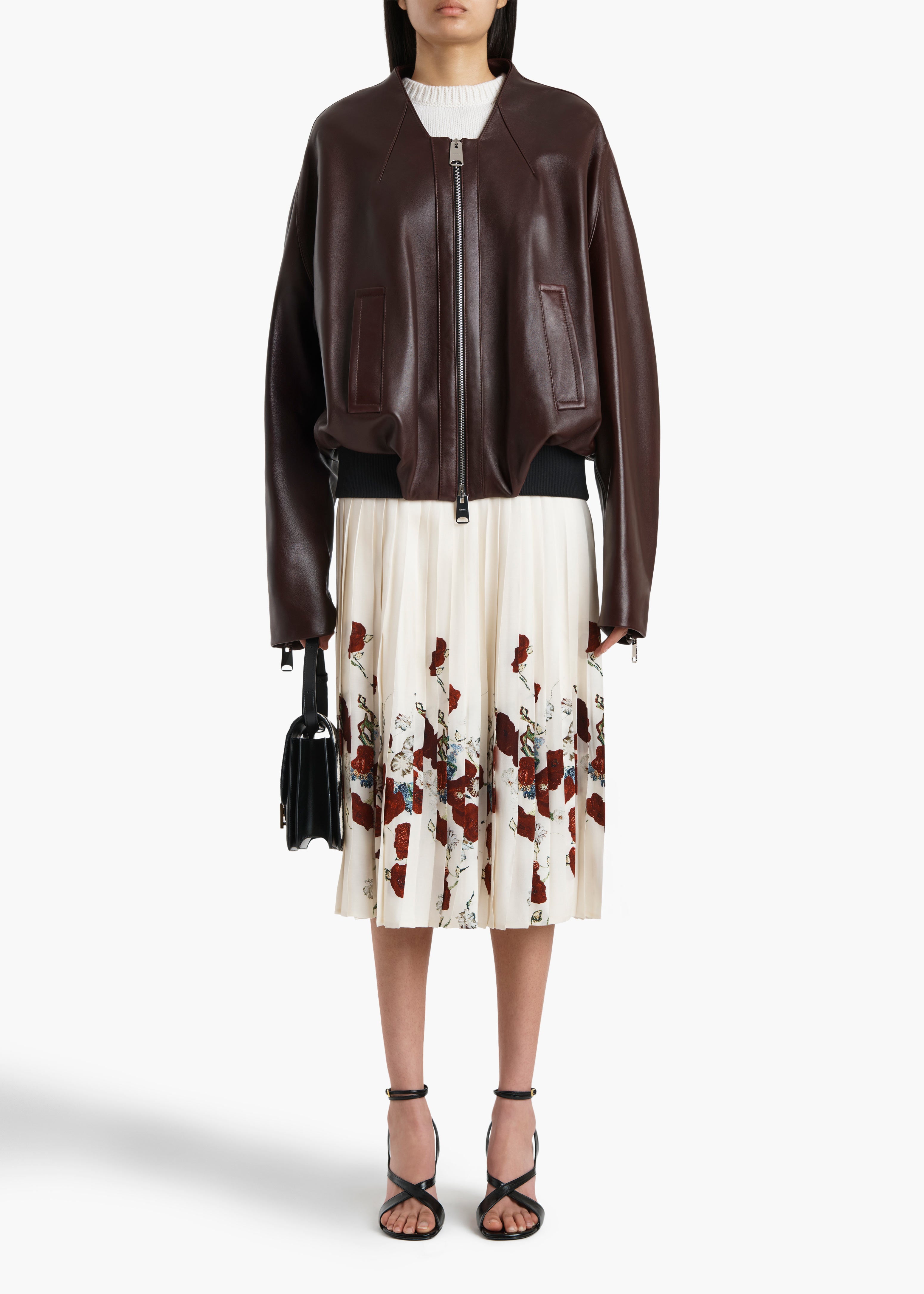 Hewit Jacket in Bordeaux Leather