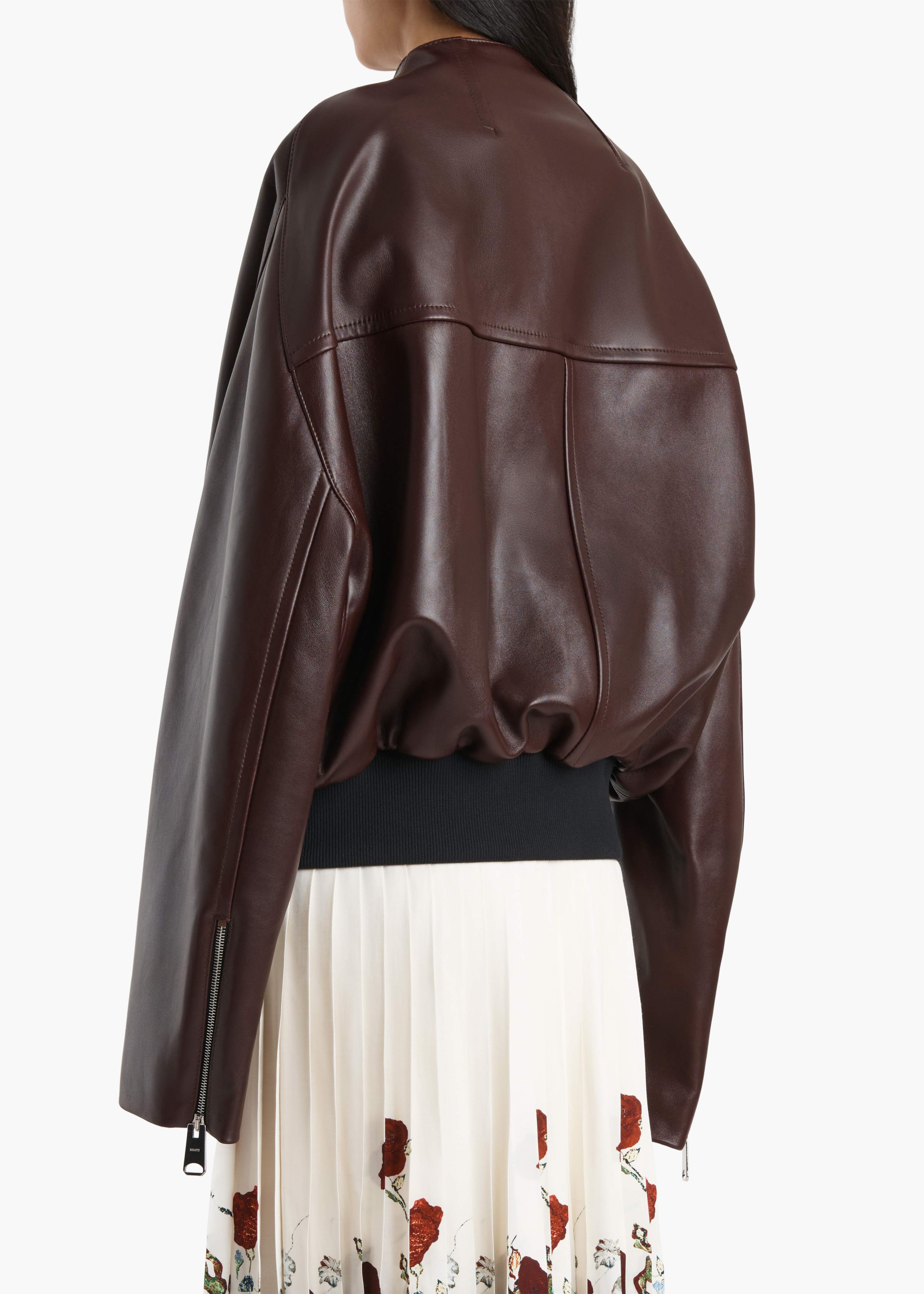 Hewit Jacket in Bordeaux Leather