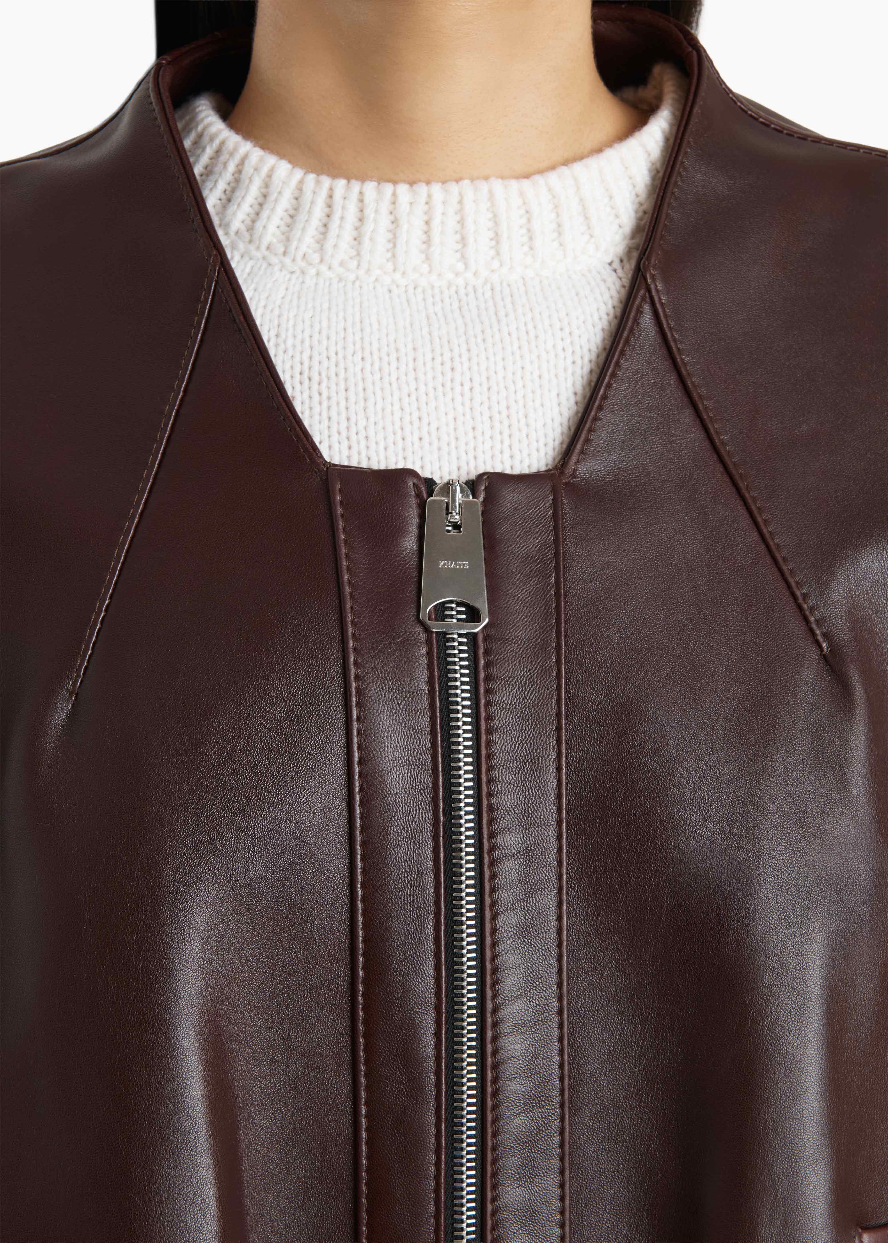 Hewit Jacket in Bordeaux Leather