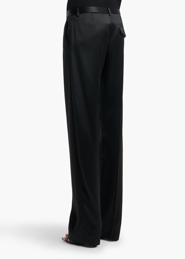 Hunter Pant in Black Satin