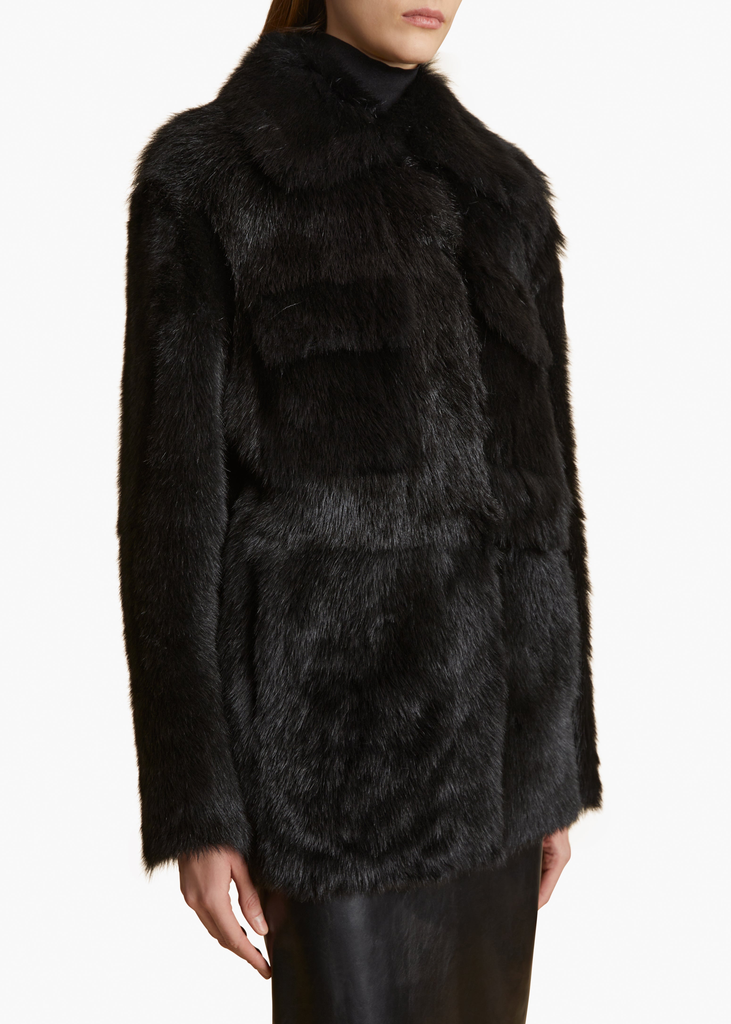 KHAITE LLC - Iana Jacket in Black Shearling