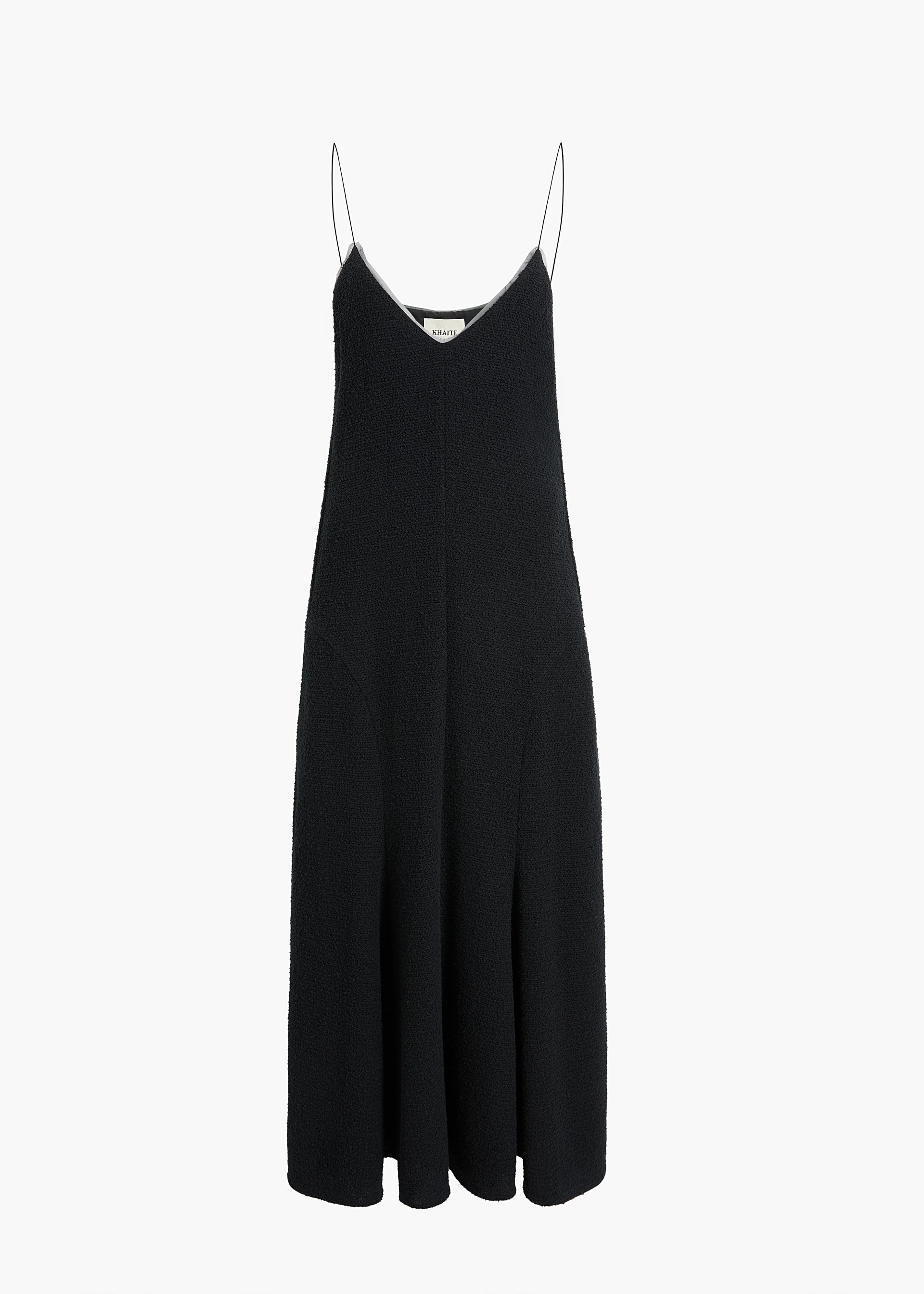 Khaite Iben Dress in Black - Black Designer Dress