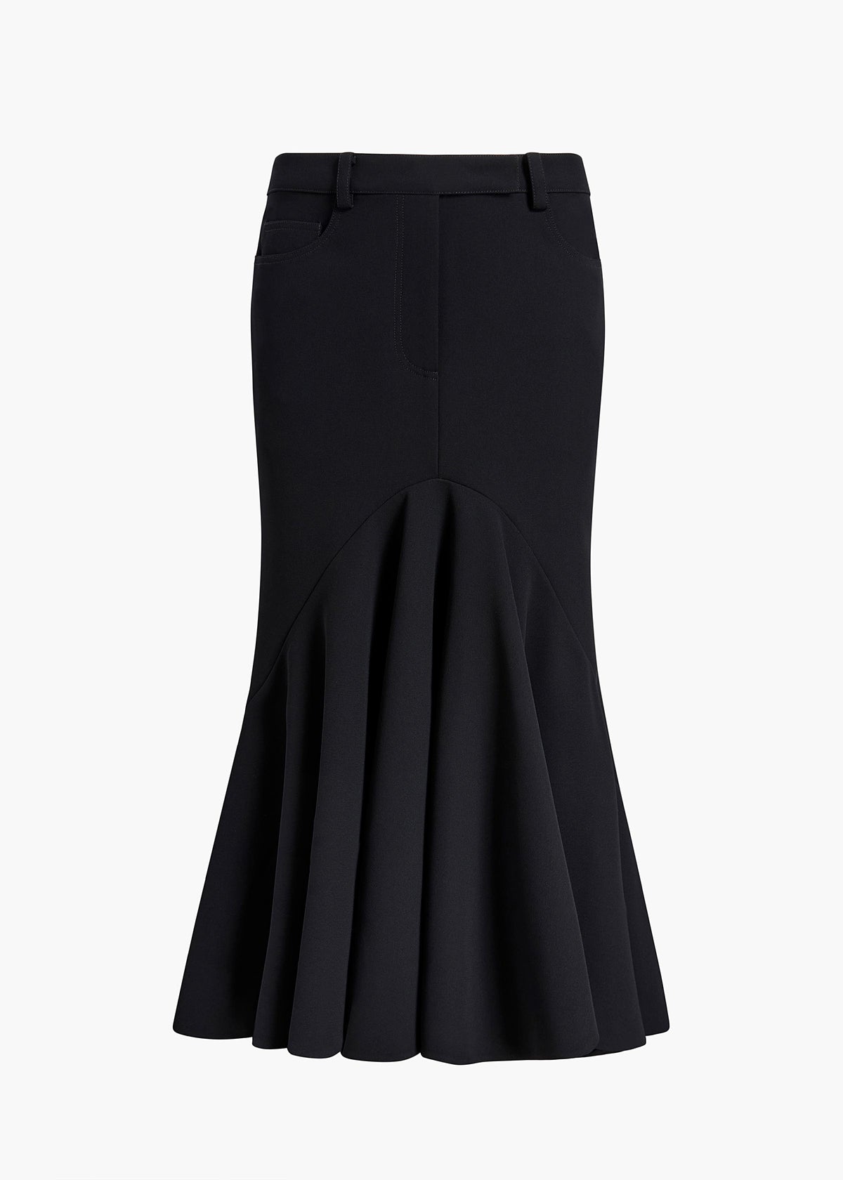 KHAITE  - Inez Skirt in Black Crepe