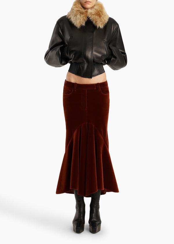 INEZ SKIRT BRICK 42071031 503 A STYLED