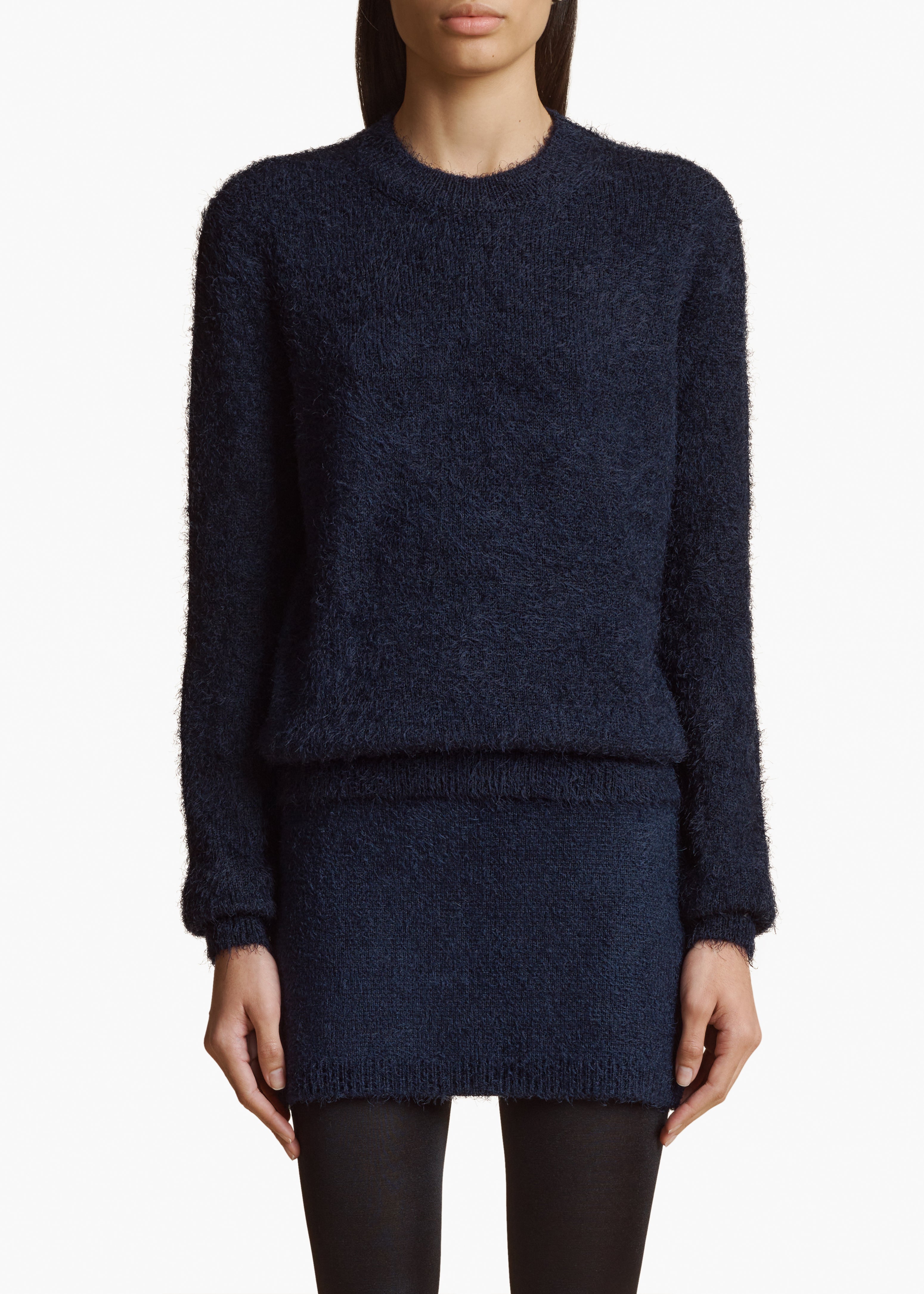 IRLA SWEATER IN NAVY FRONT VIEW