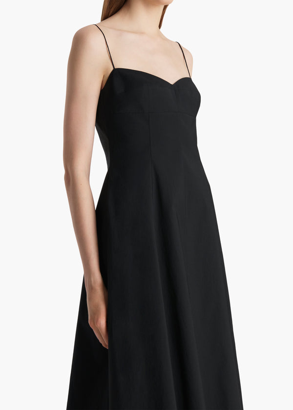 Isabella Dress in Black DETAILED VIEW 1