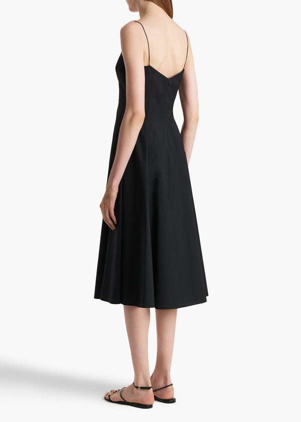 Isabella Dress in Black BACK VIEW