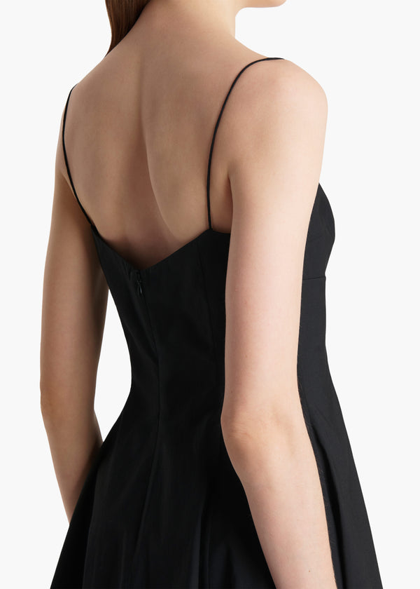 Isabella Dress in Black DETAILED VIEW 2