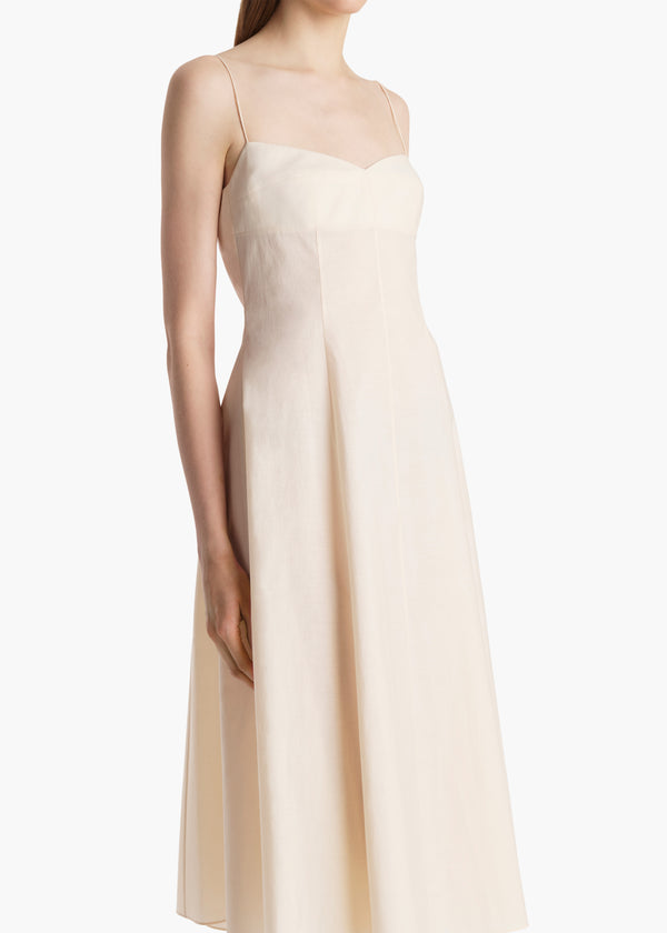 Isabella Dress in Bone DETAILED VIEW 1