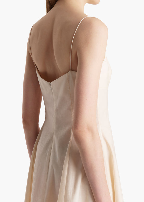 Isabella Dress in Bone DETAILED VIEW 2