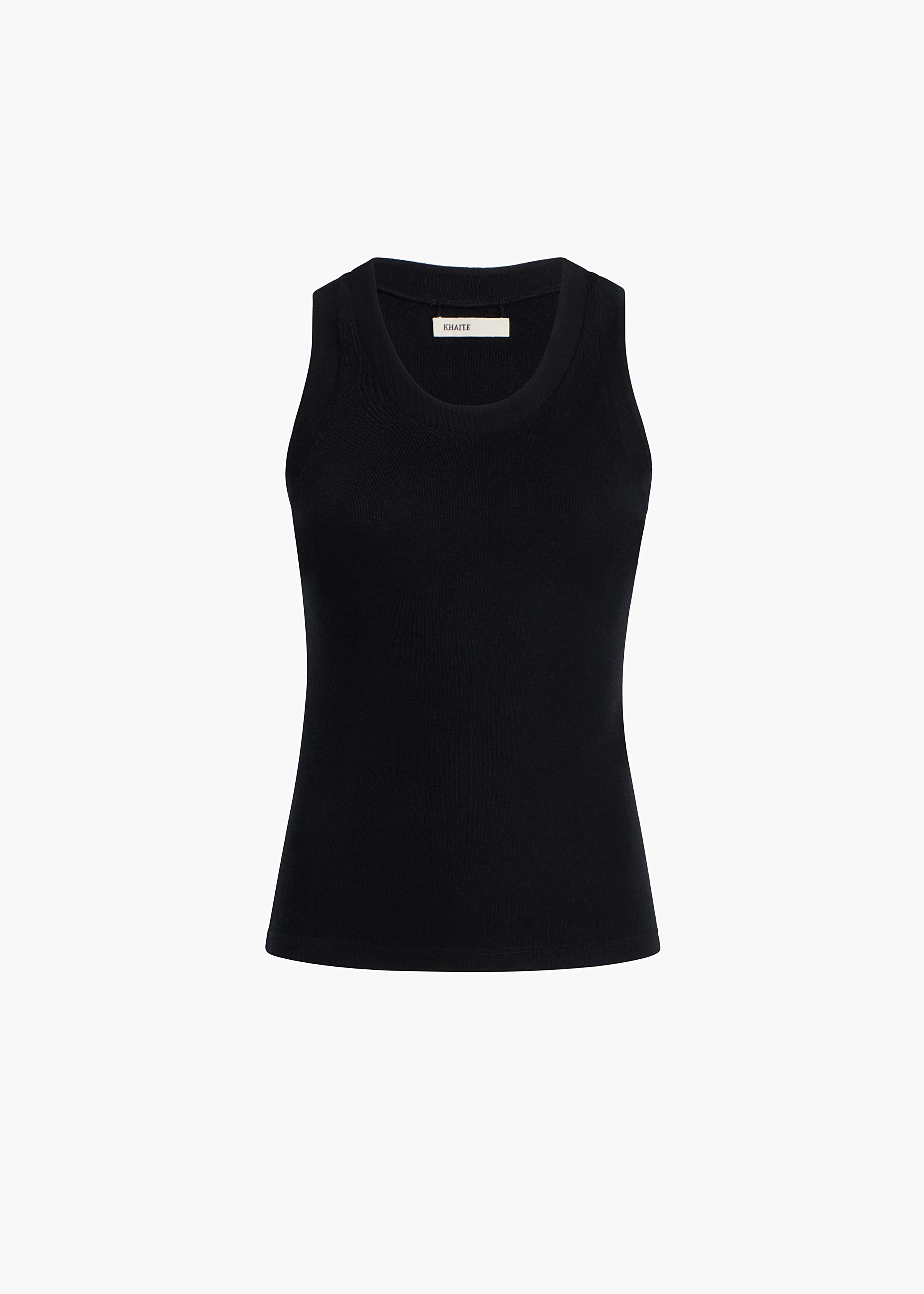 Isha Top in Black Silk Cashmere Jersey