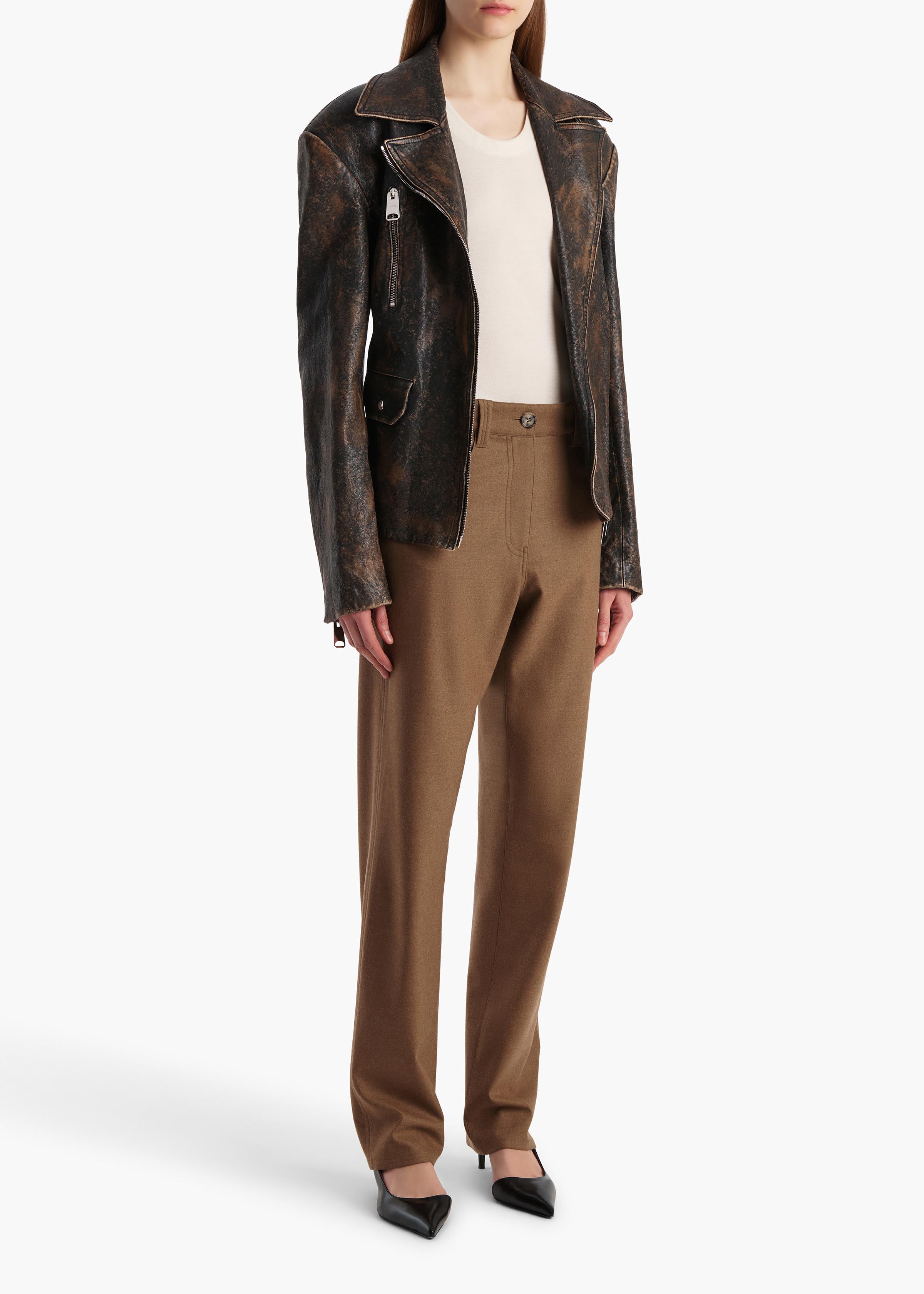 Isha Top in Cream Silk Cashmere Jersey