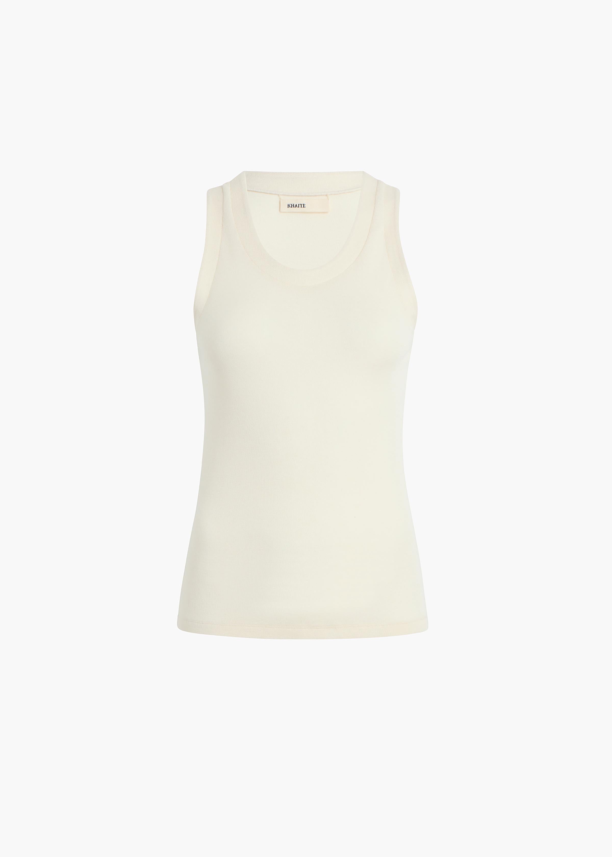 Isha Top in Cream Silk Cashmere Jersey