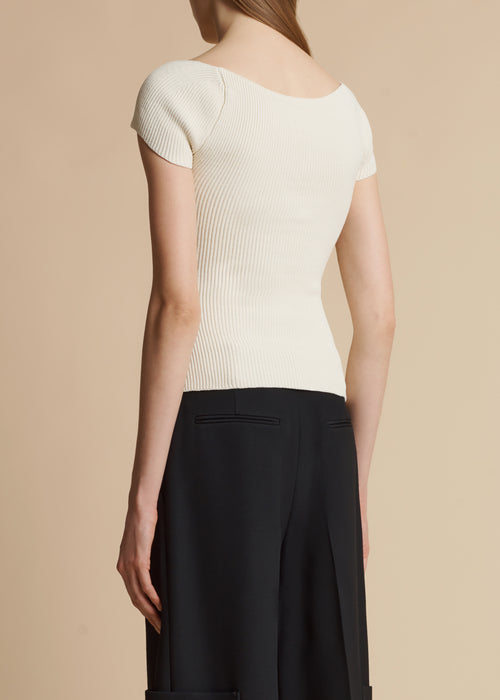 The Ista Top in Ivory