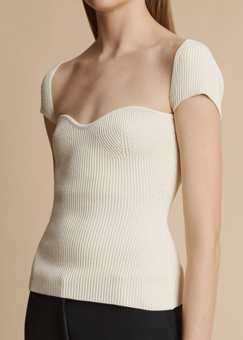 The Ista Top in Ivory