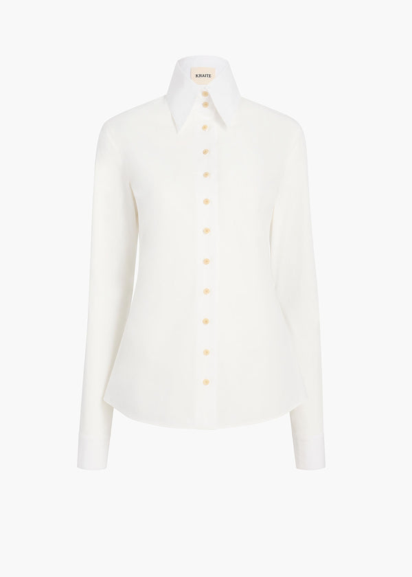 IVY TOP CHALK POPLIN 2482195 168 GHOST