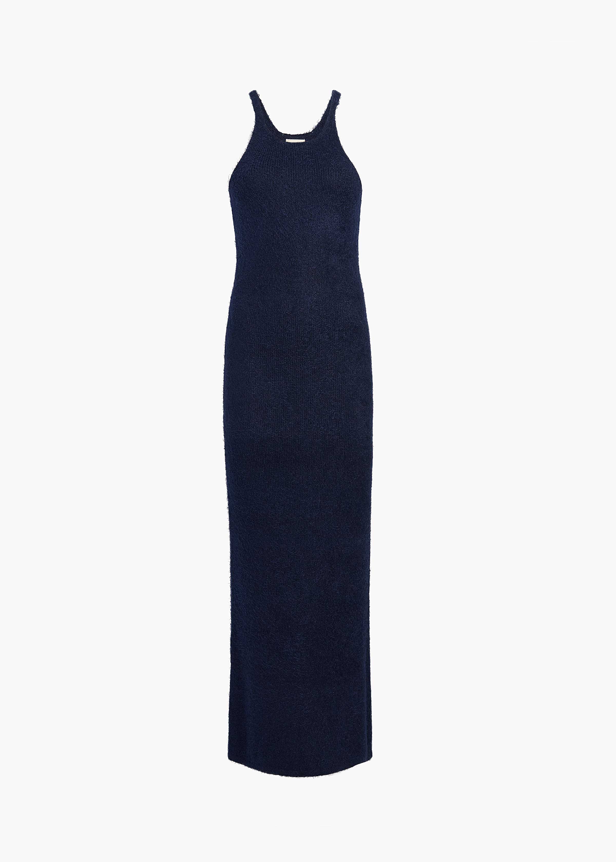 JAIME DRESS IN NAVY FLAT VIEW