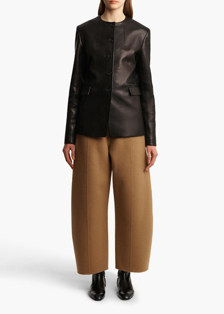 Jameson Jacket in Black Leather STYLED VIEW