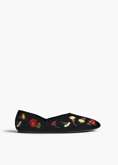 Jane Flat in Black Multi