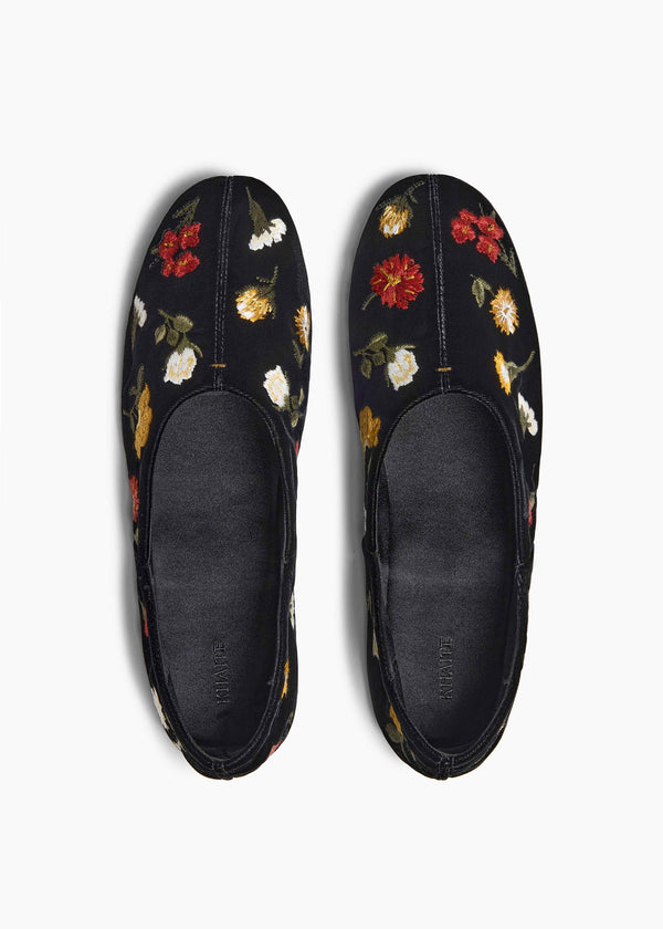 Jane Flat in Black Multi