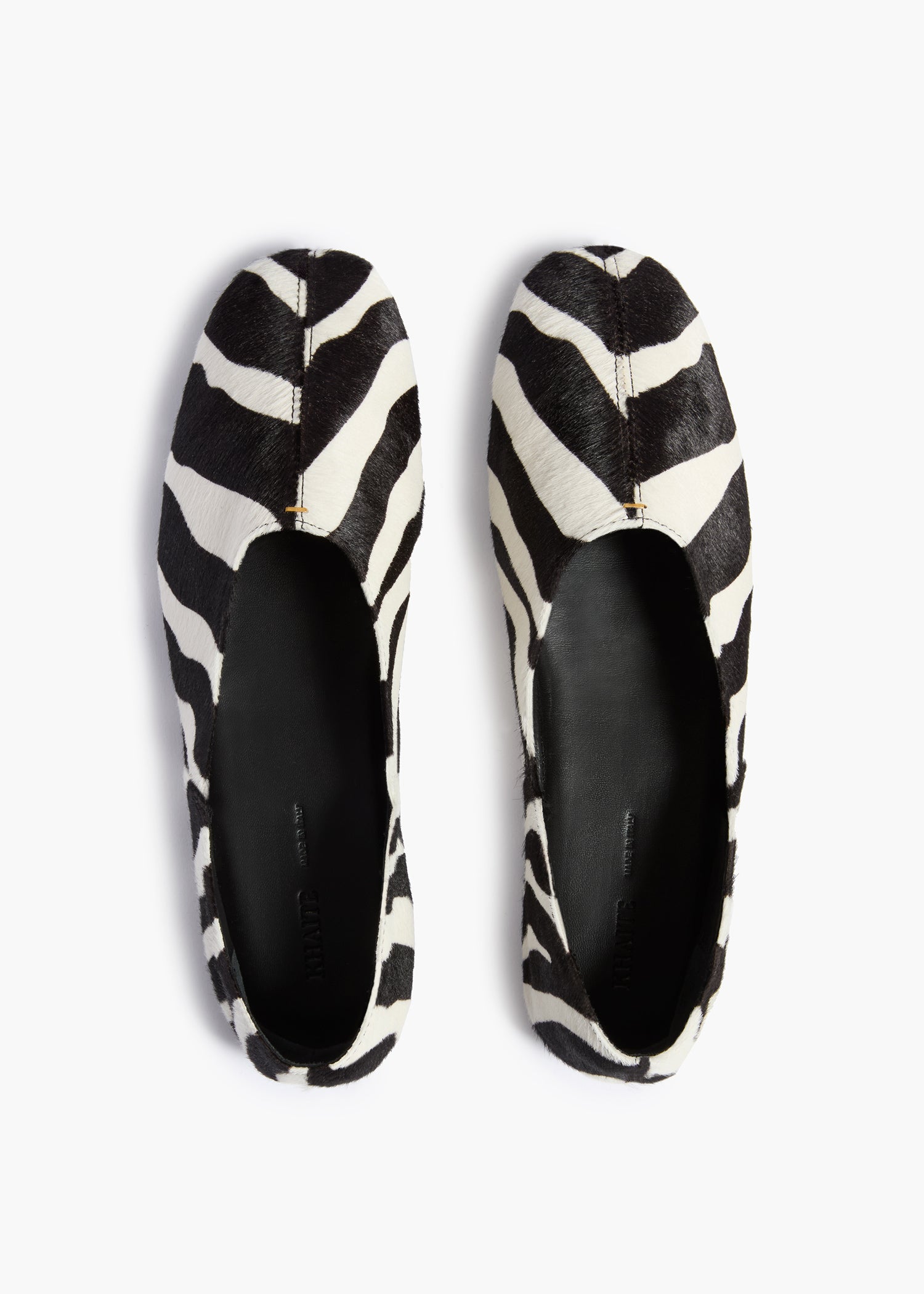 Jane Flat in Zebra Print Haircalf