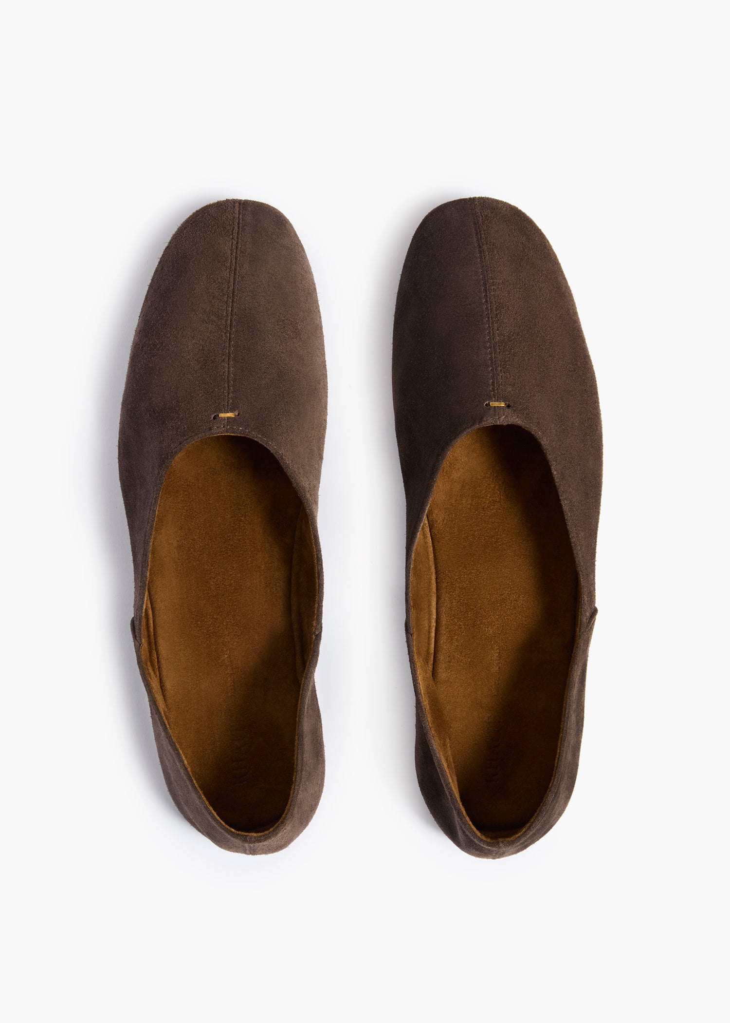 Jane Flat in Sable Suede