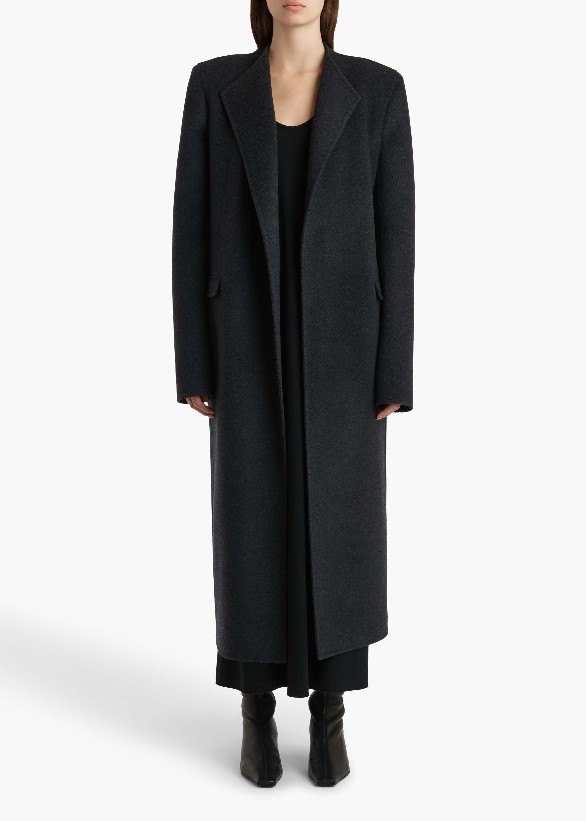 Jelson Coat in Charcoal