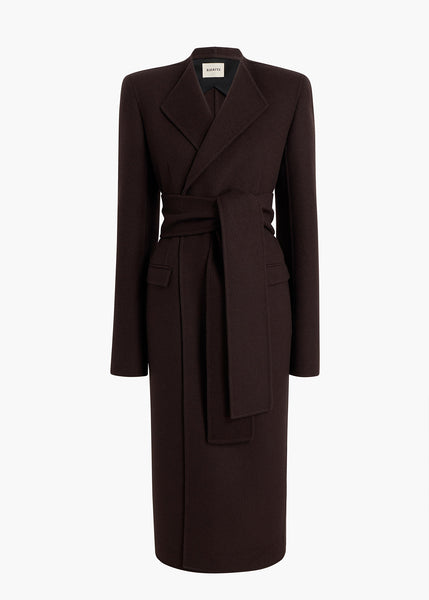 Jelson Coat in Dark Brown – KHAITE