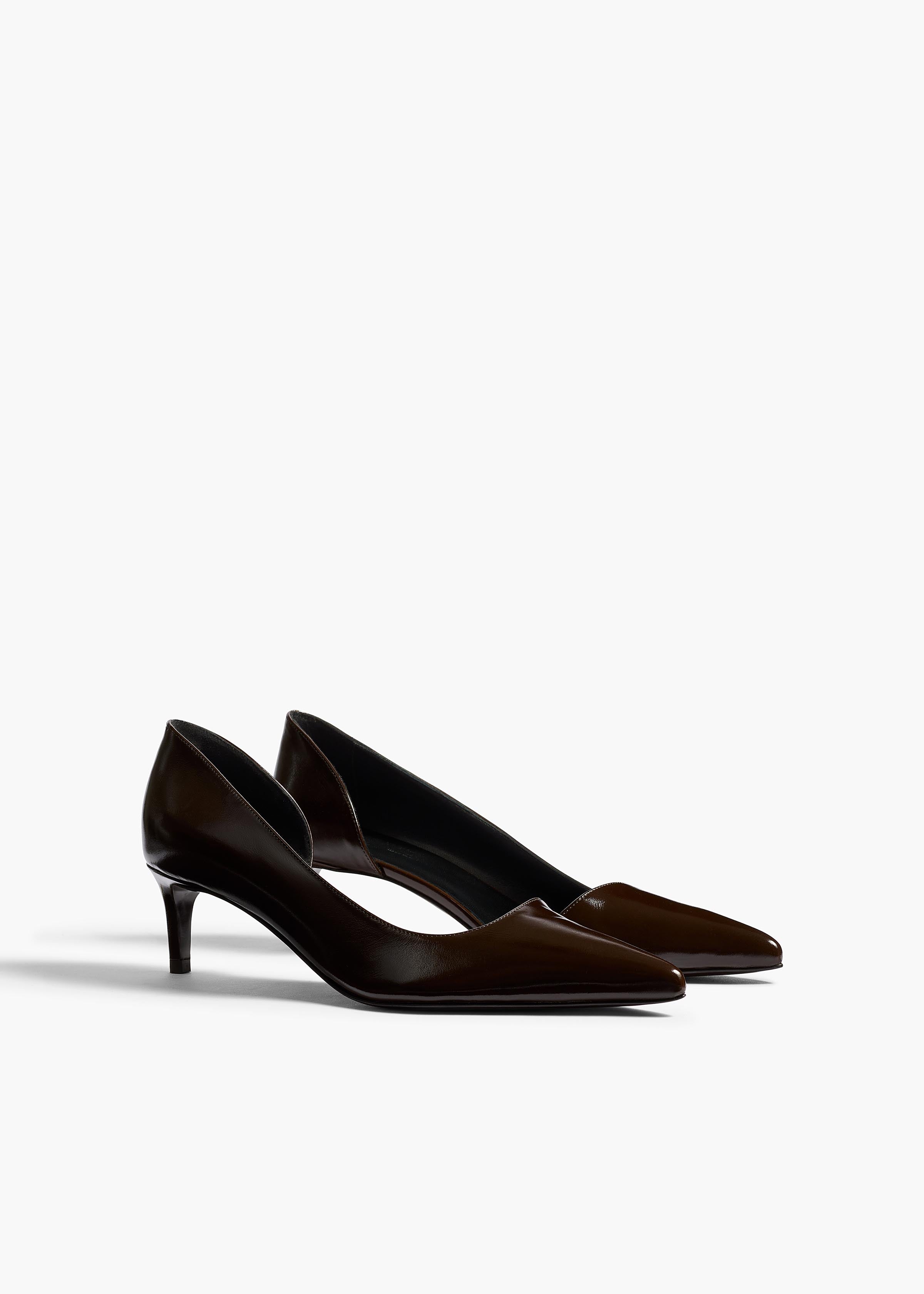 Jett D'Orsay Low Pump in Cacao Glazed Leather