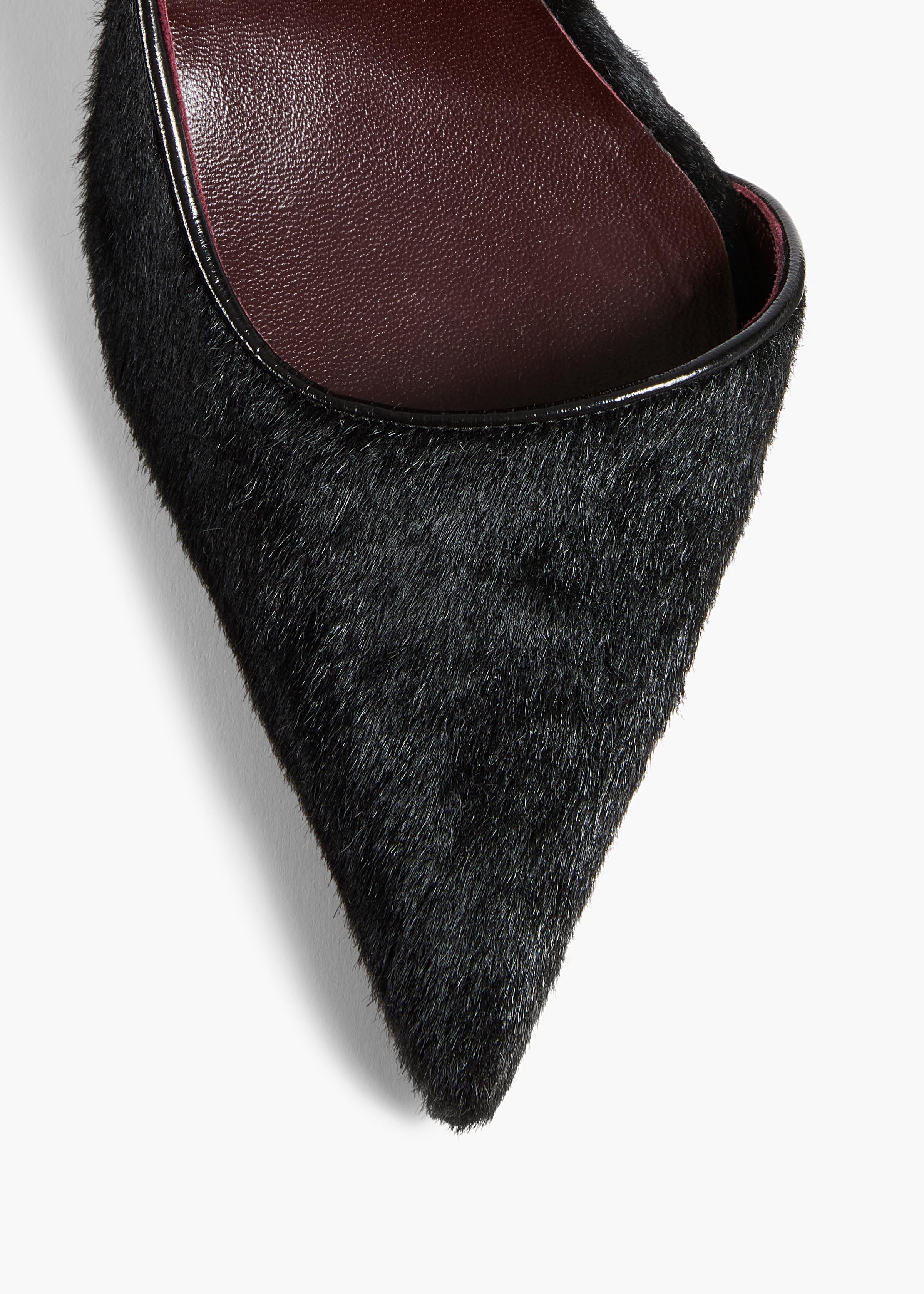 Jett D'Orsay Pump in Black Haircalf – KHAITE