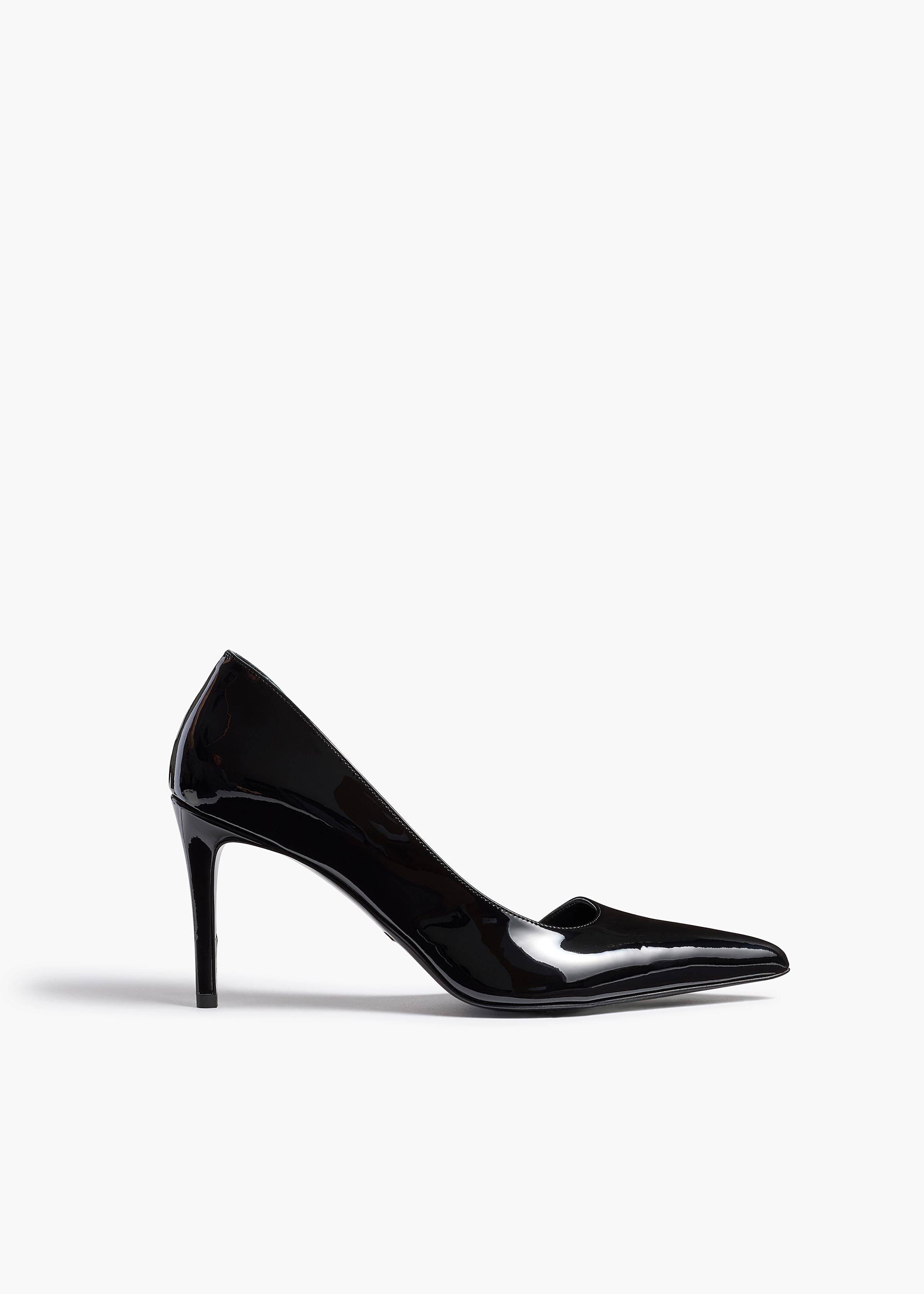 KHAITE  - Jett D'Orsay Pump in Black Patent Leather