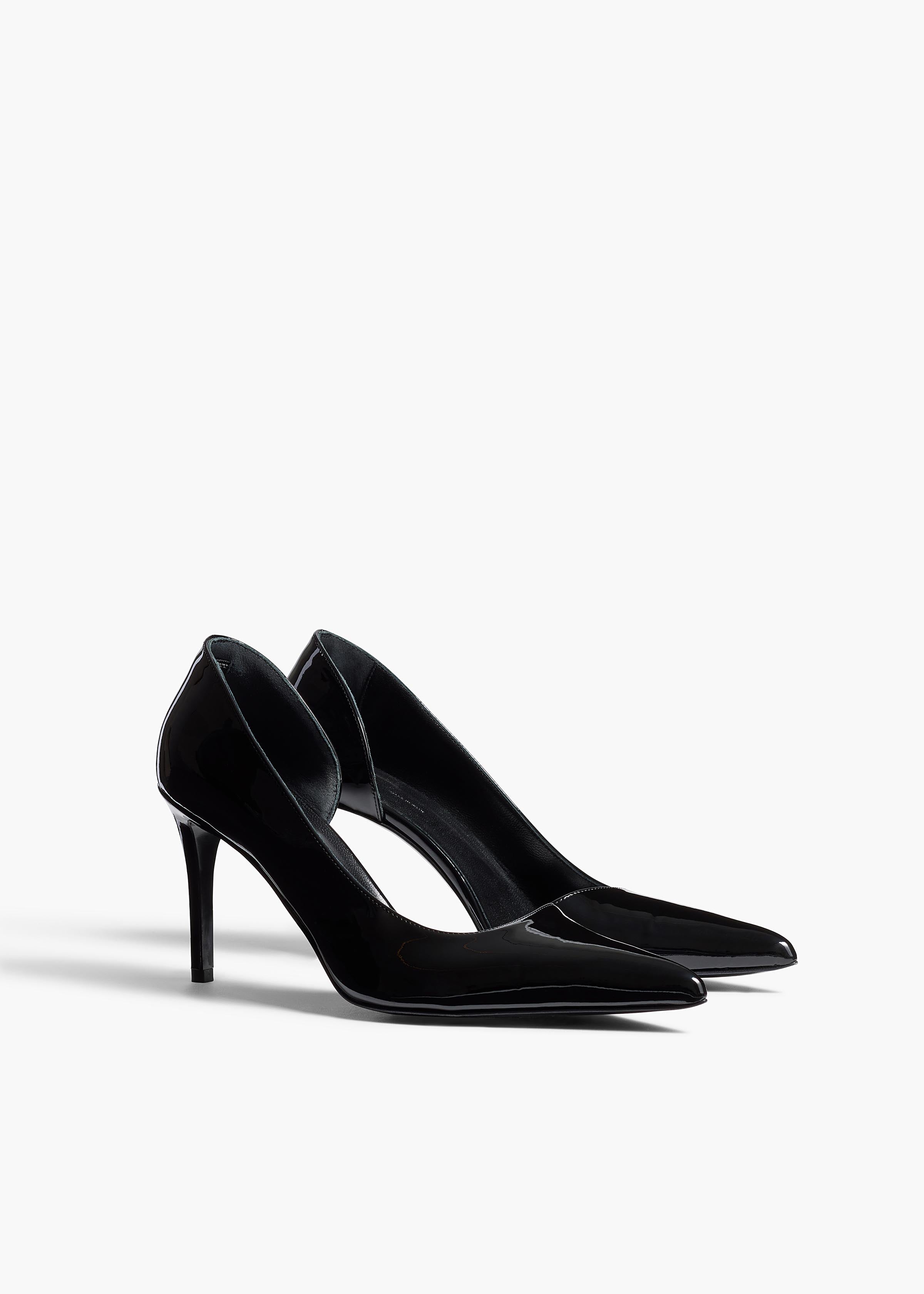 KHAITE  - Jett D'Orsay Pump in Black Patent Leather