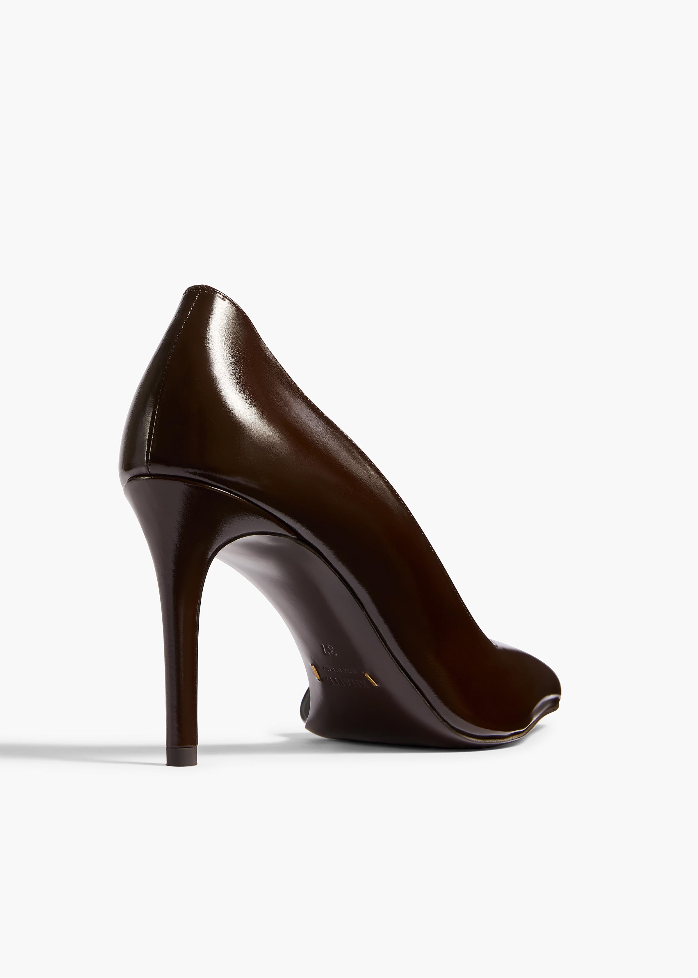 Jett D'Orsay Pump in Cacao Glazed Leather