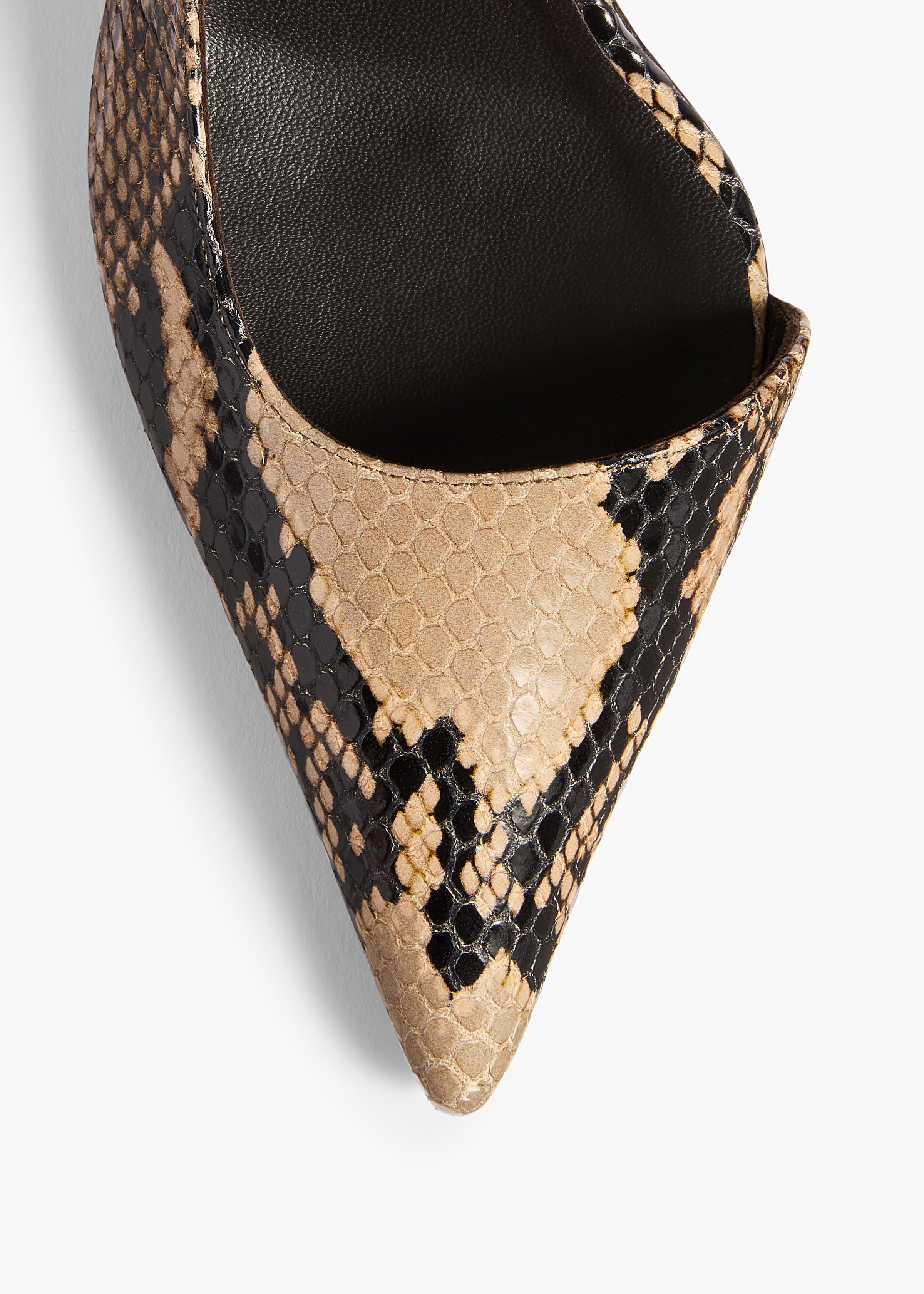 Jett D'Orsay Pump in Python-Embossed Taupe