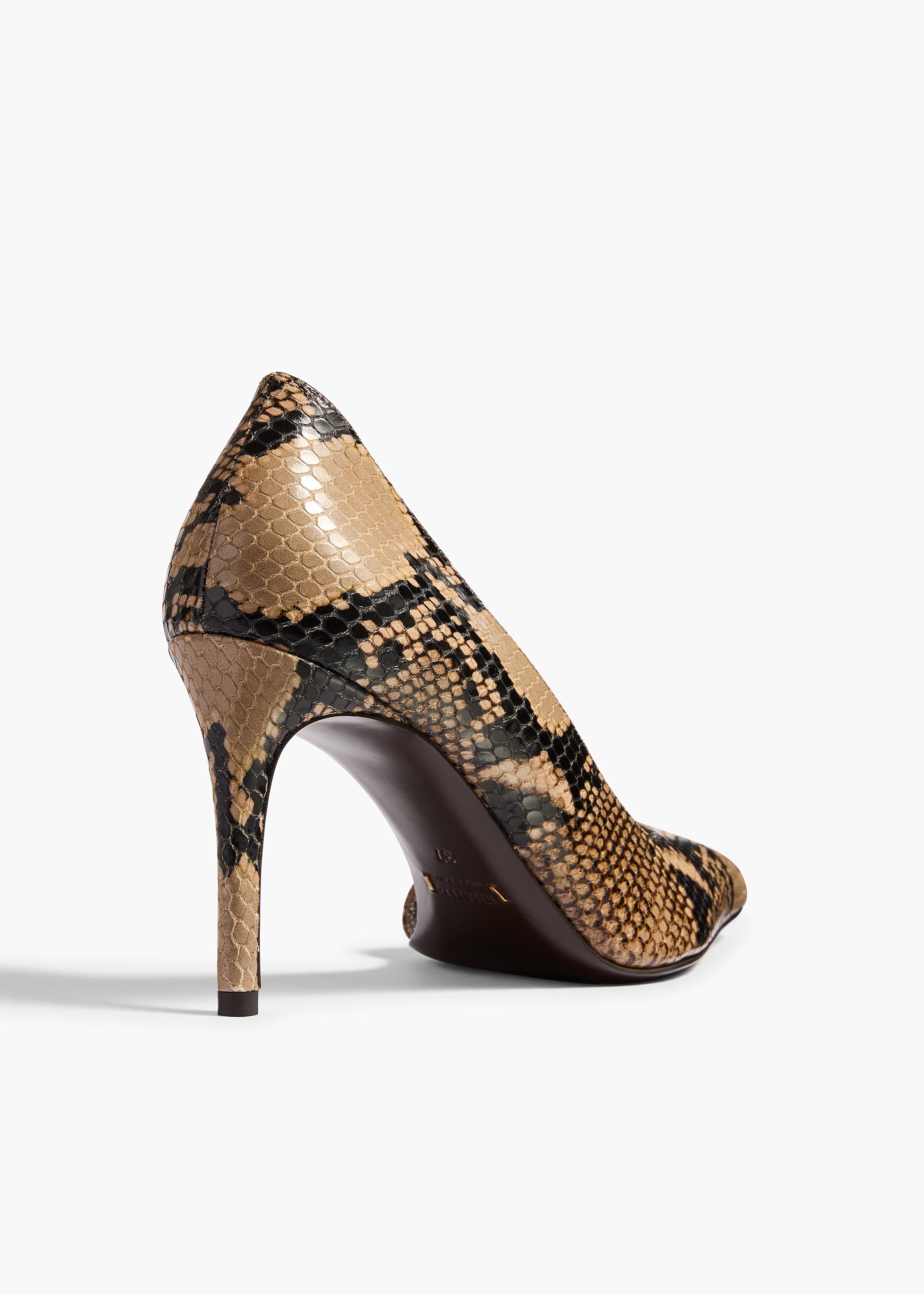 Jett D'Orsay Pump in Python-Embossed Taupe