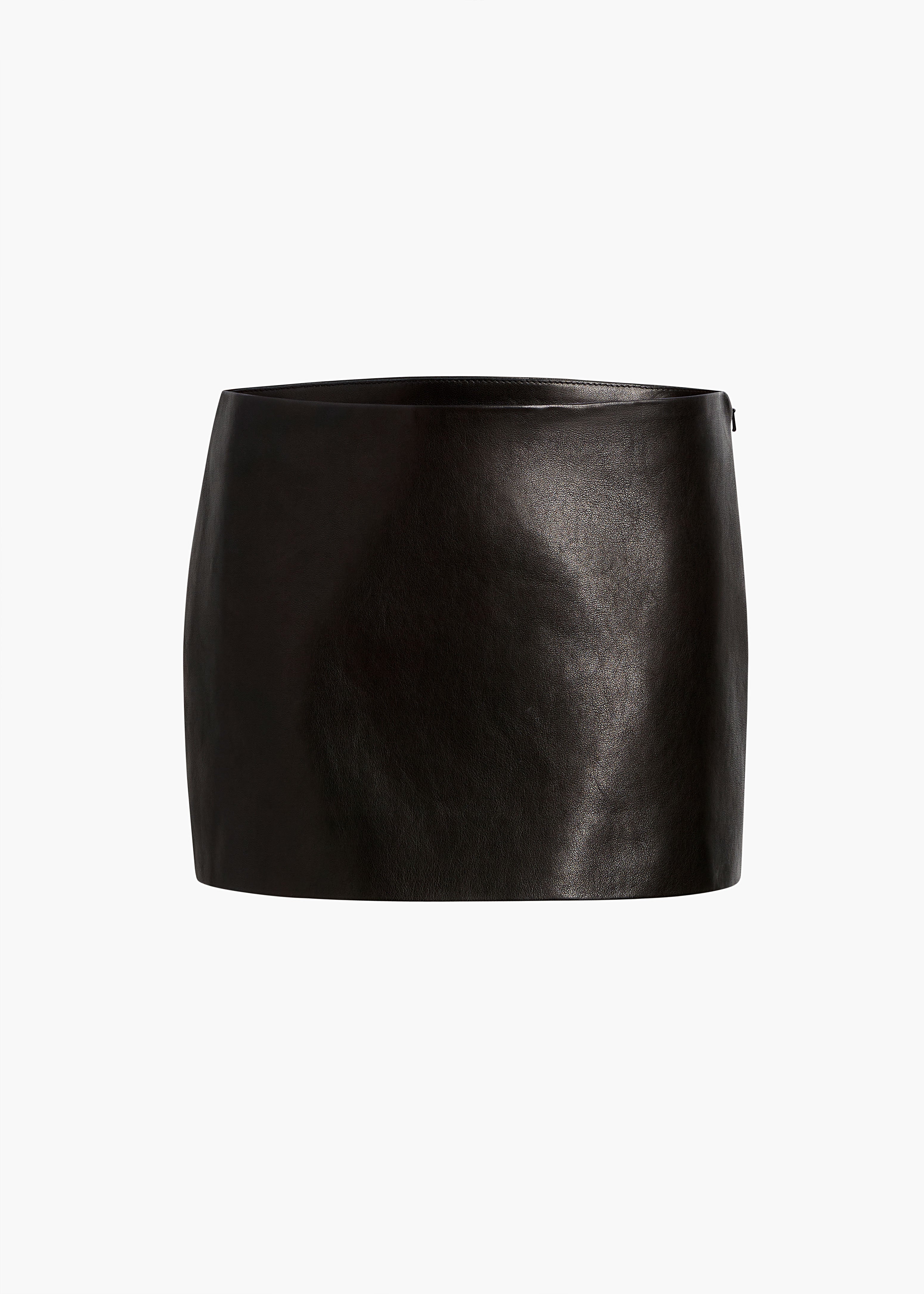 KHAITE  - Jett Skirt in Black Leather