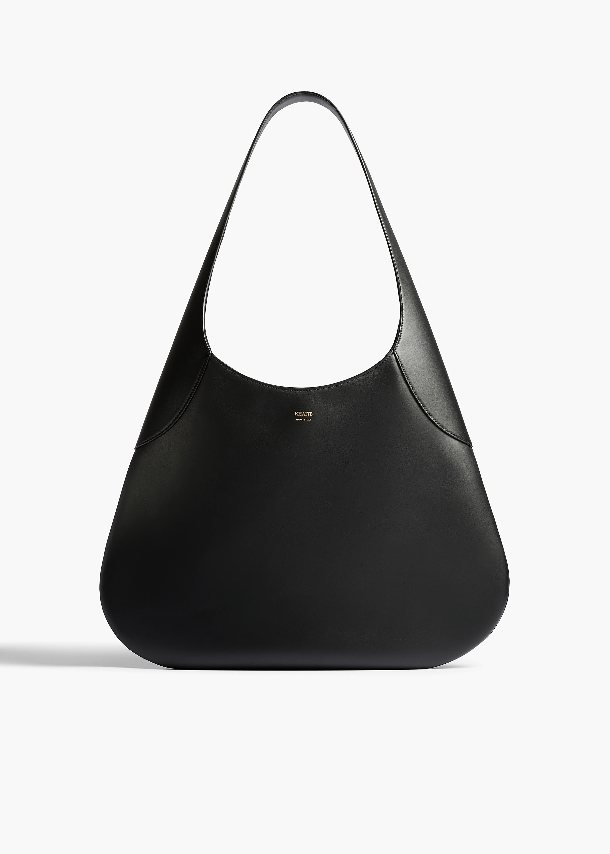 Large Joan Hobo in Black Leather