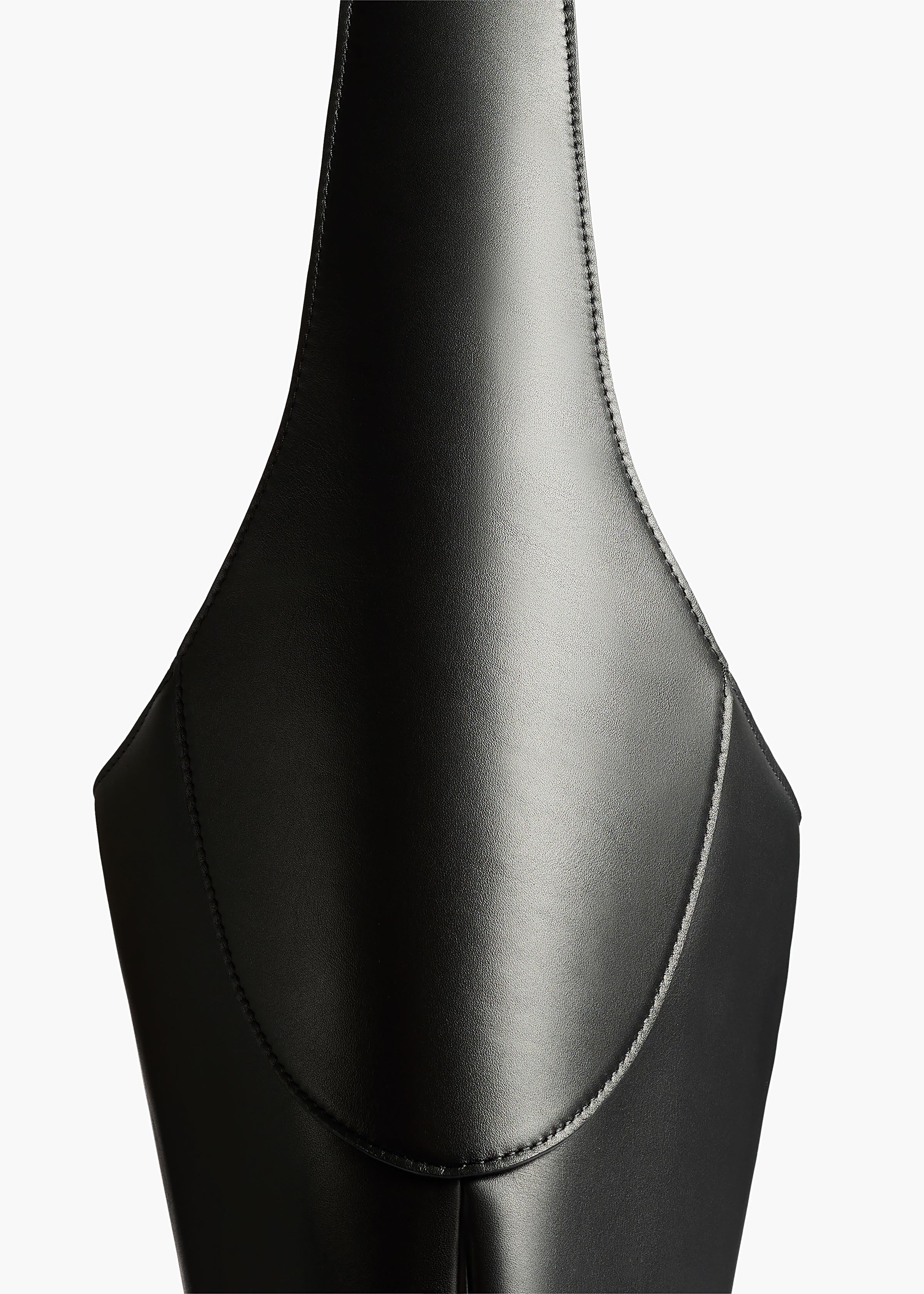Large Joan Hobo in Black Leather
