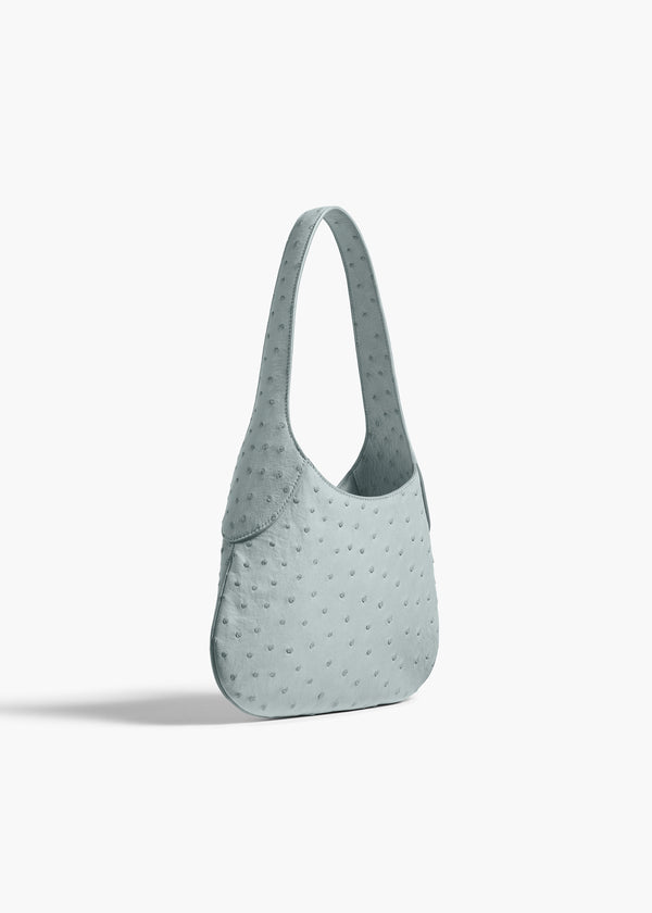 Small Joan Hobo in Frost Ostrich