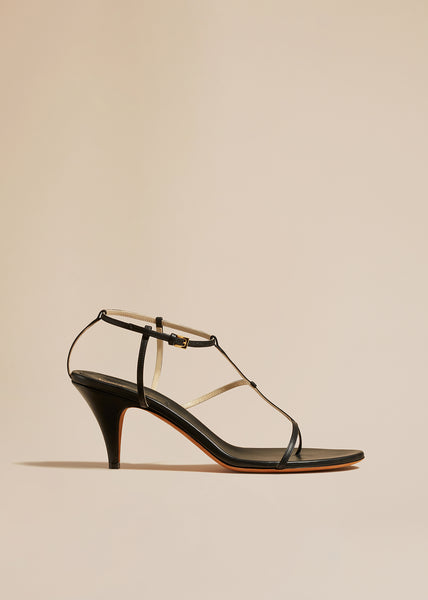 Buy Ted Baker Women Black Strappy Geometric Heeled Sandals Online - 881327  | The Collective