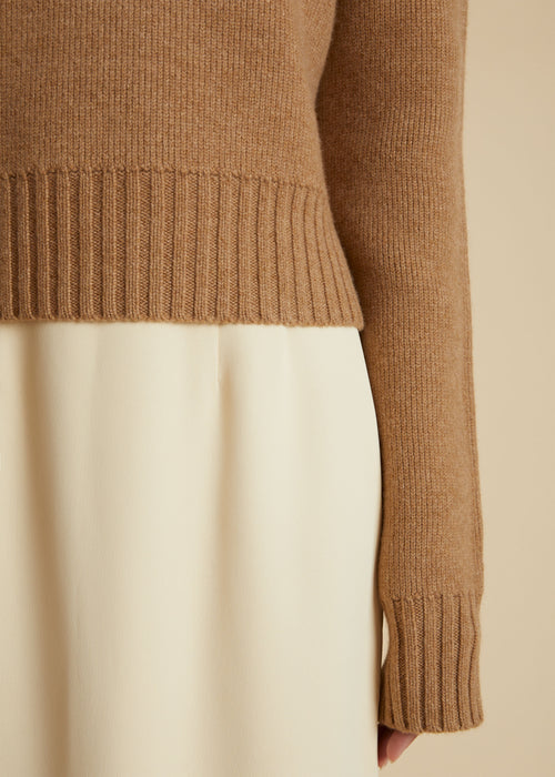 The Jovie Sweater in Camel